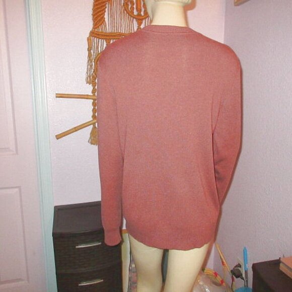 Arach & Cloz Sweater Men's Size L Soft Lambswool Blend Pullover Crew Career NWT - Picture 6 of 9